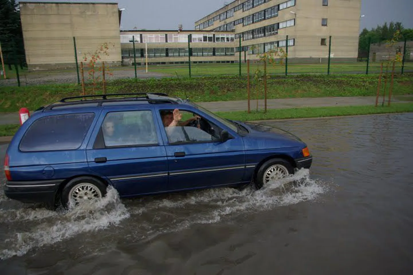 Vihmajärgne üleujutus Võrus.