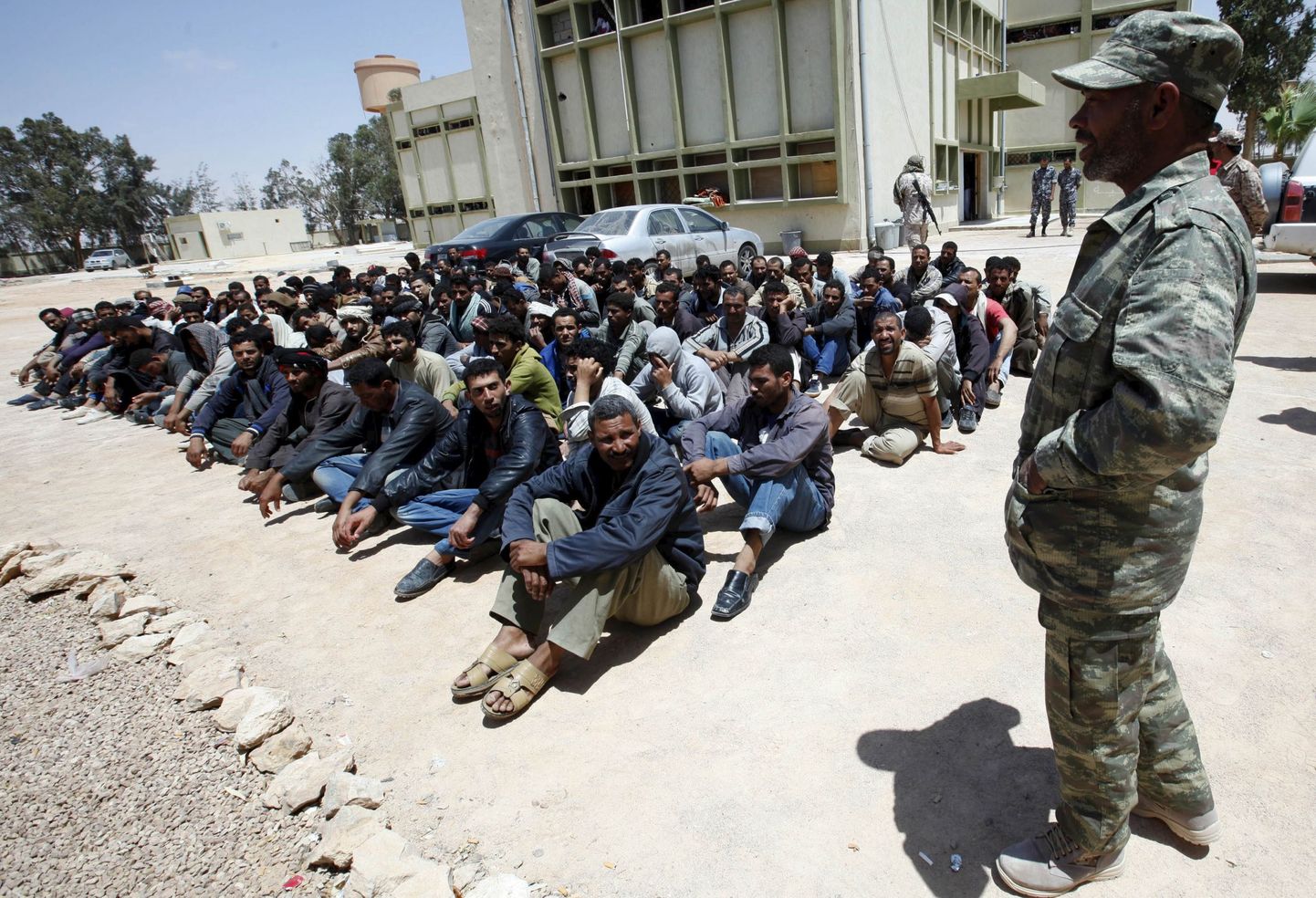 Misrata migrandilaager Liibüas.