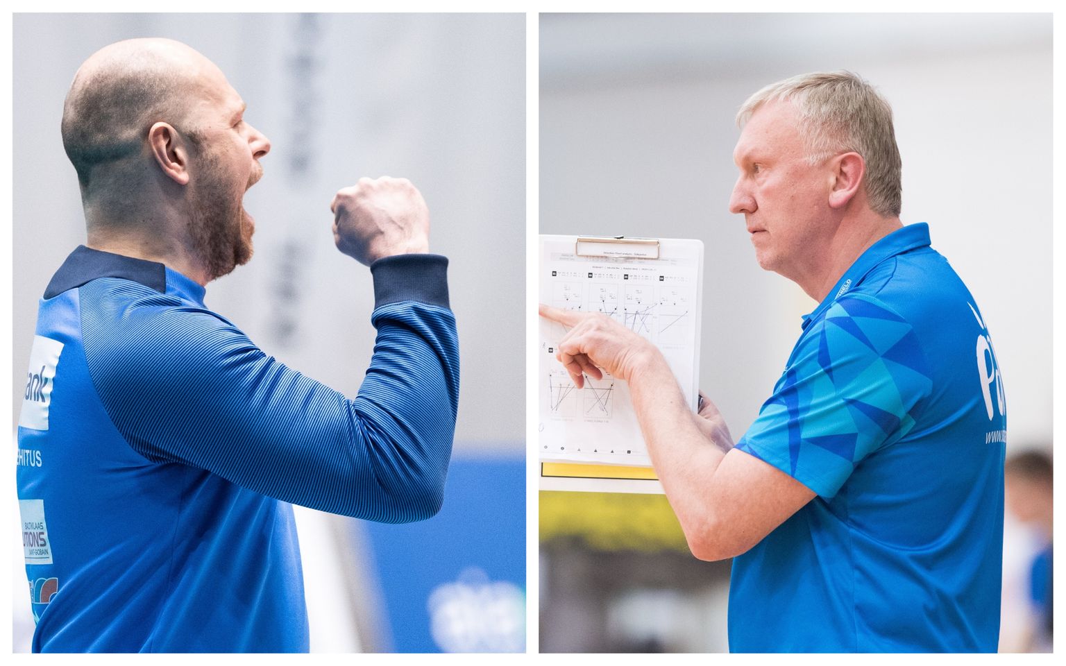 Eesti võrkpallisõbra jaoks kõige põnevamas veerandfinaalis lähevad omavahel vastamisi Tartu Bigbanki juhendaja Alar Rikberg (vasakul) ja Pärnu VK peatreener Avo Keel.
