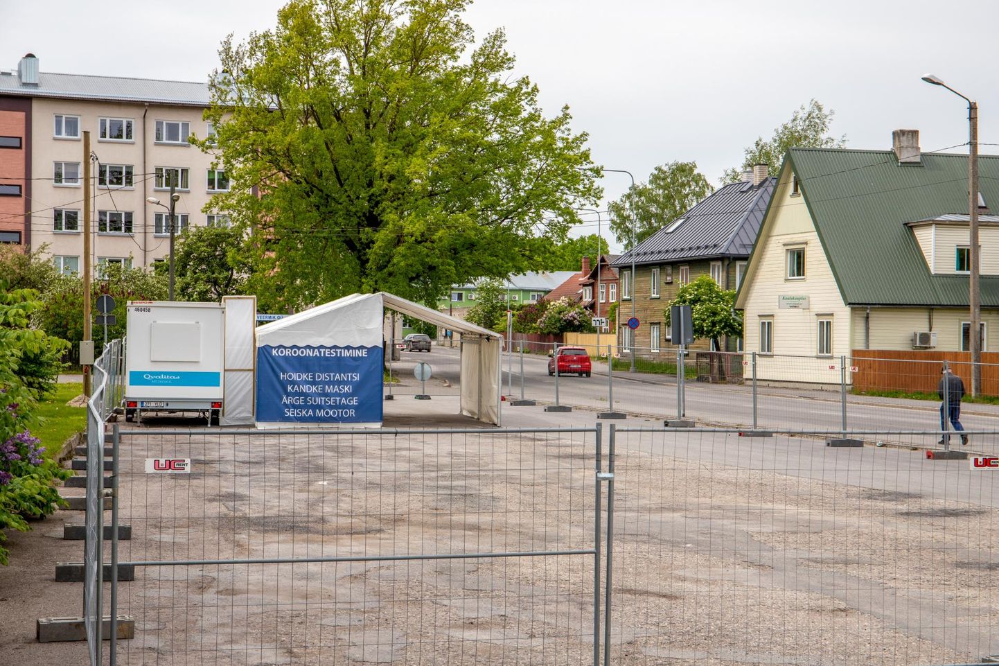 Koroonaviiruse testimispunkt Pärnus.