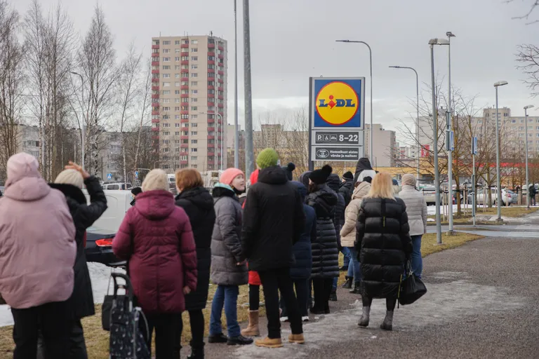 Очередь в магазин Lidl