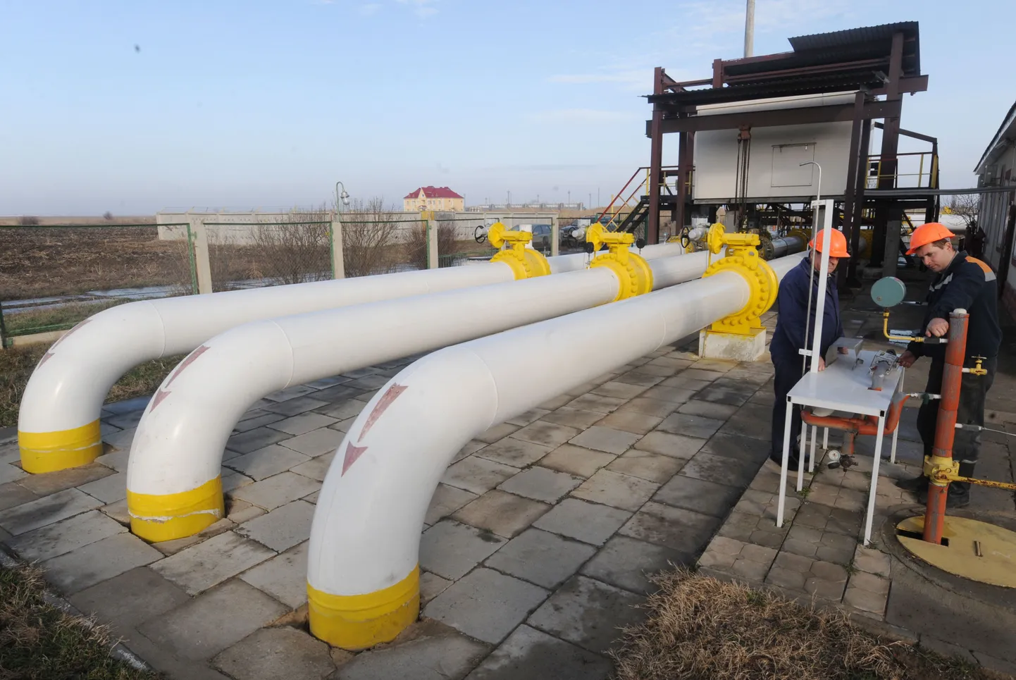 Gaasikompressorjaam Orlovkas Ukraina-Rumeenia piiri lähedal.