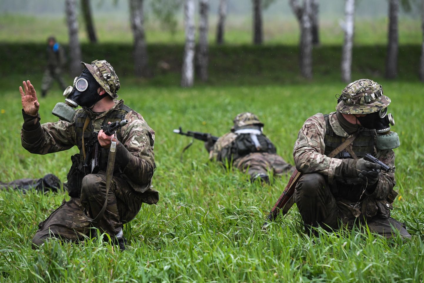 Vene sõdrurid armeesisesel võistlusel.