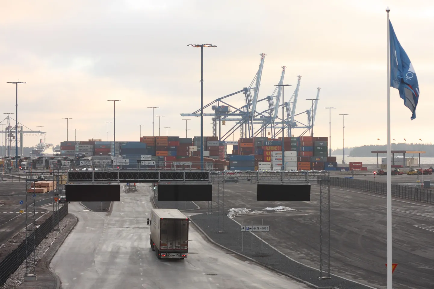 Vuosaari sadam Helsingis. Foto on illustratiivne.