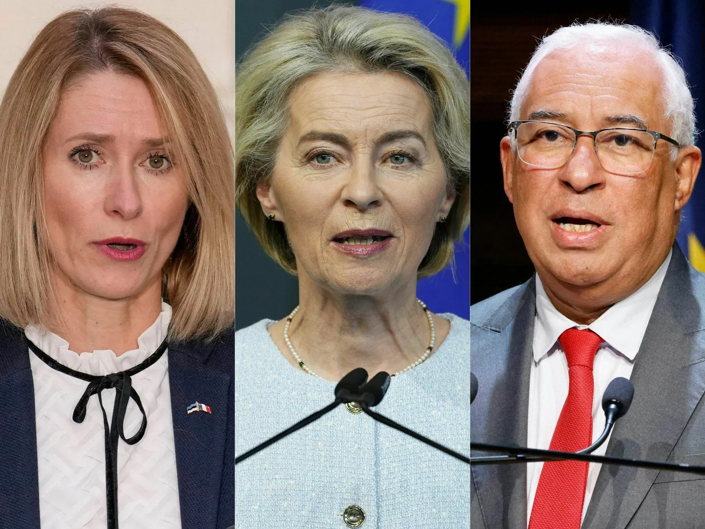 Kaja Kallas, Ursula von der Leyen ja Antonio Costa on uued ELi juhtnäod.
