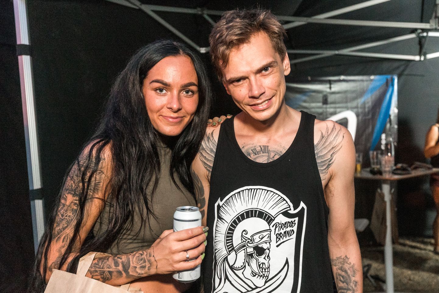 Ingrid Mänd ja Andrus Elbing ehk Beebilõust Eesti hiphopfestivalil 2018.