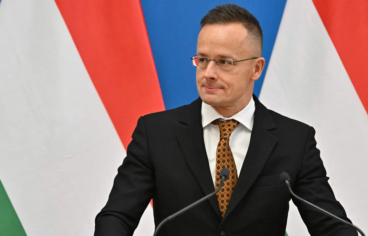 Ungārijas ārlietu ministrs Pēters Sījārto.