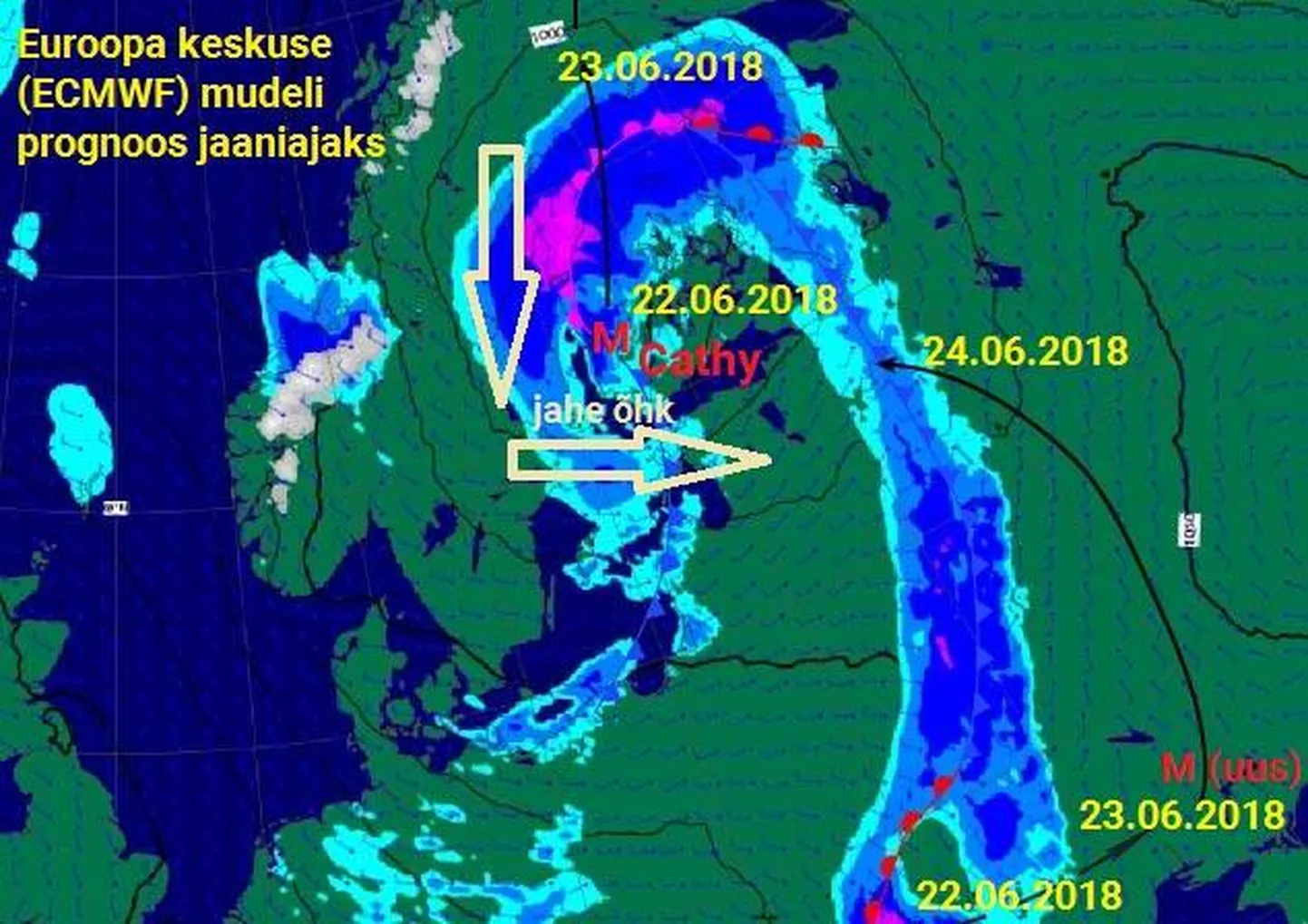 Ilmakaart jaanipäevaks