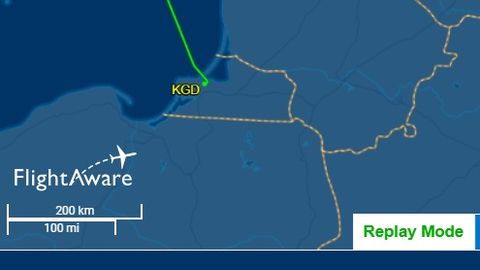 Aerofloti lennuk sattus Saaremaa lähistel hätta