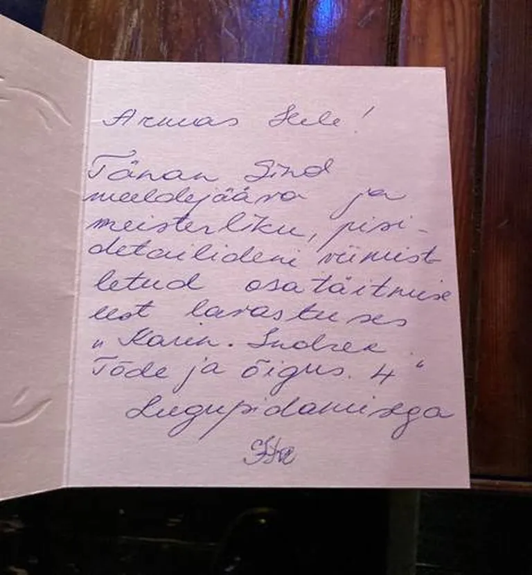 Ita Everi tervitus Hele Kõrvele.