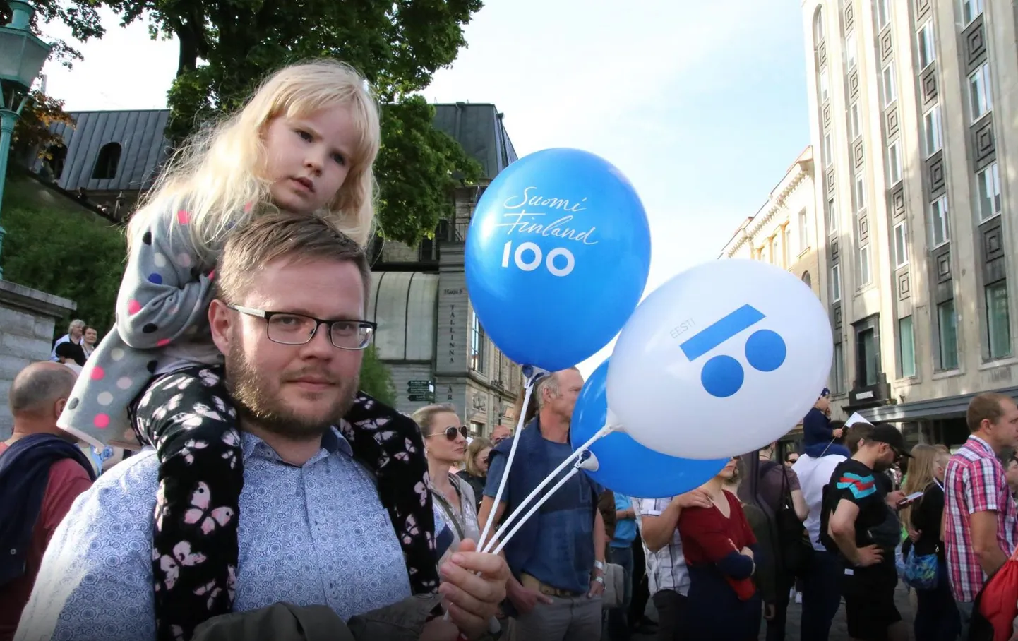 Foto on tehtud 10. juunil Vabaduse väljakul toimunud Soome 100 suurkontserdilt.