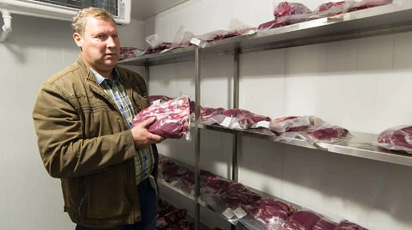 Hiljuti tegutsemisloa saanud tsehhi külmkambri riiulitel laagerdub kahe veise liha. Sulev Reelo 250 lihalooma elavad kahes farmis: Kose kandis ja Mustvee lähedal. Suvel hoiavad nad ühtlasi korras koduümbruse maad.
