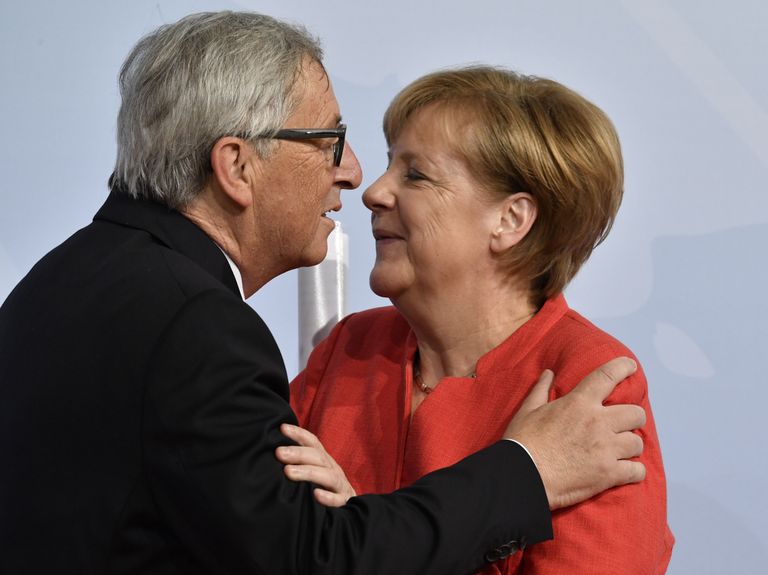 Angela Merkel ja Jean-Claude Juncker