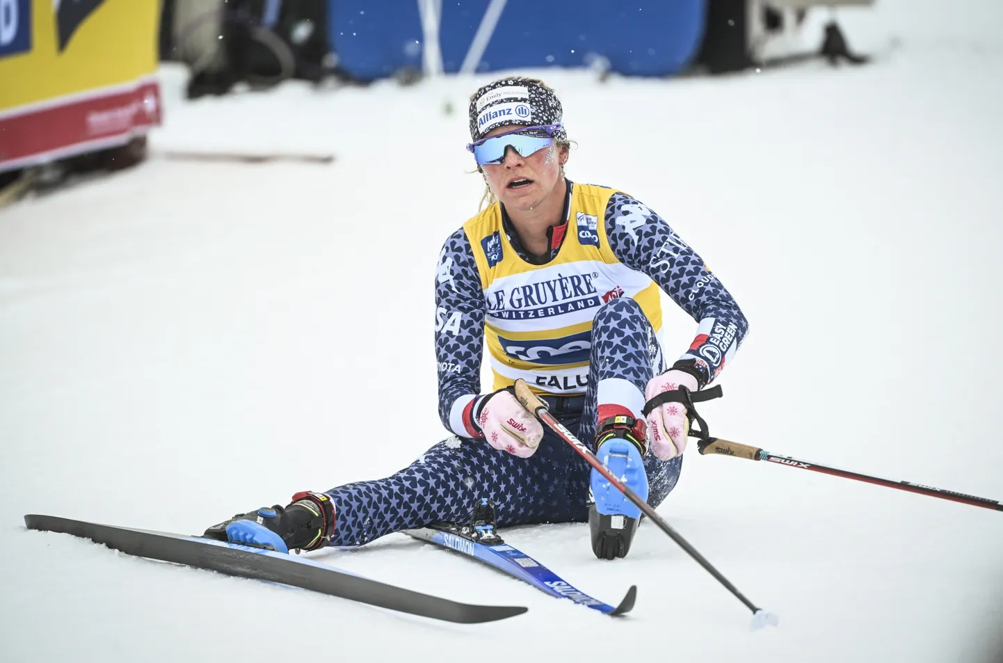 USA murdmaasuusataja Jessie Diggins.
