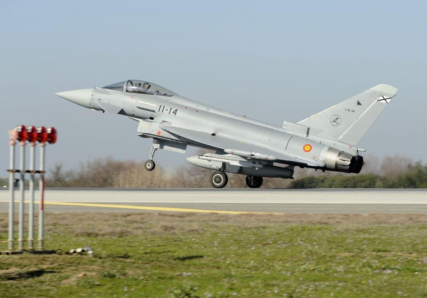 Hispaania õhuväe Eurofighter.