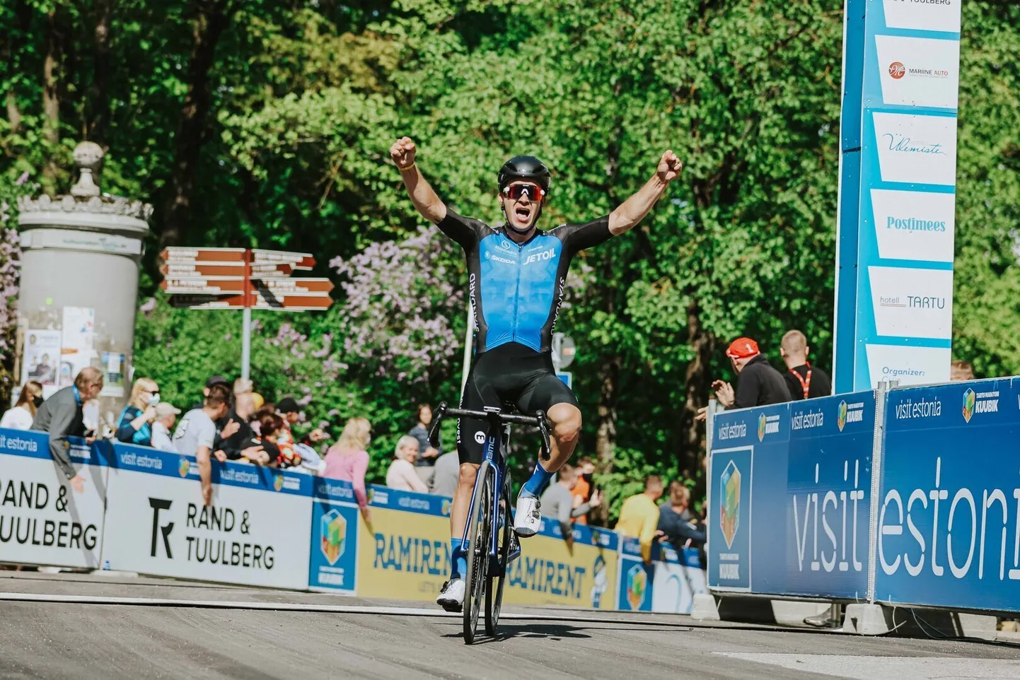 Pildil Lauk Tour of Estonia etappi võitmas