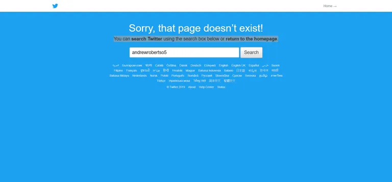 Andrew Robertsoni Twitteri kasutajat sotsiaalmeediast enam ei leia.