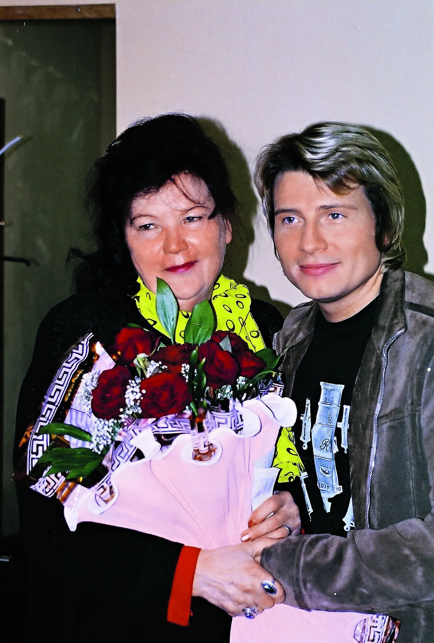 Николай Басков со своей учительницей.