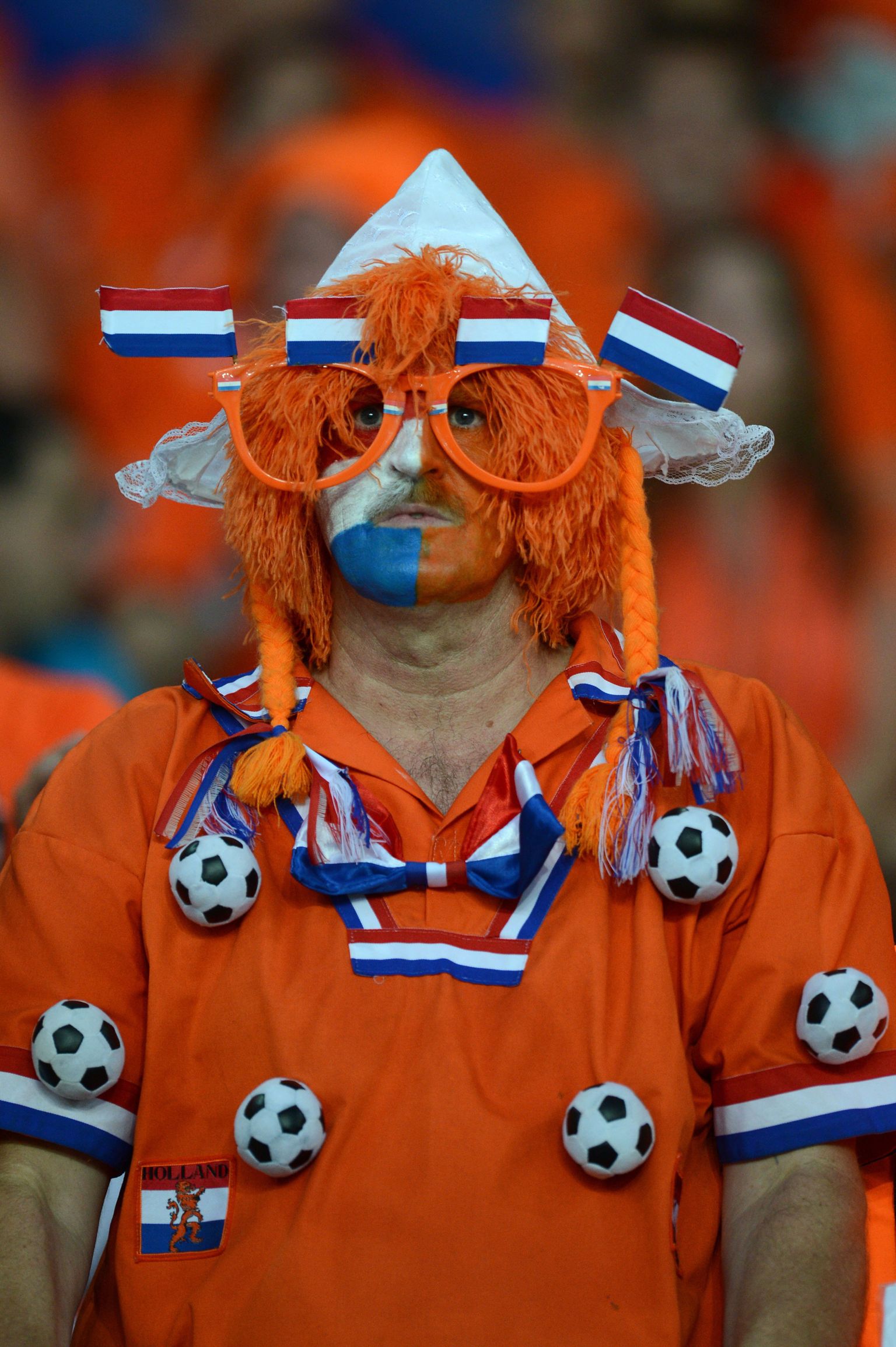 Hollandi sotsid haistavad valimisvõitu.
Pildil Hollandi jalgpallifänn.