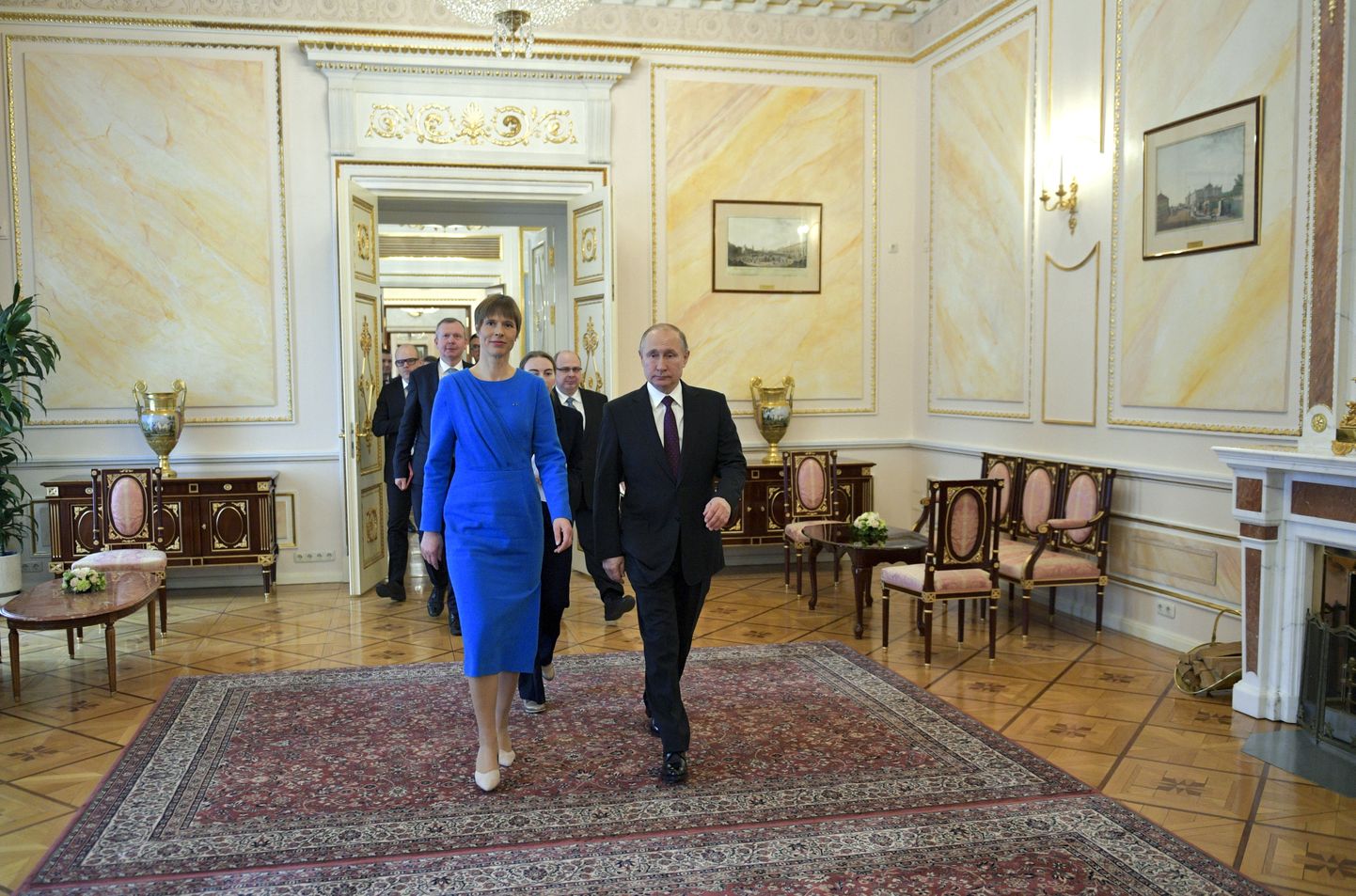 Igaunijas prezidentes Kersti Kaljulaidas un Krievijas prezidenta Vladimira Putina tikšanās 2019. gada 18. aprīlī