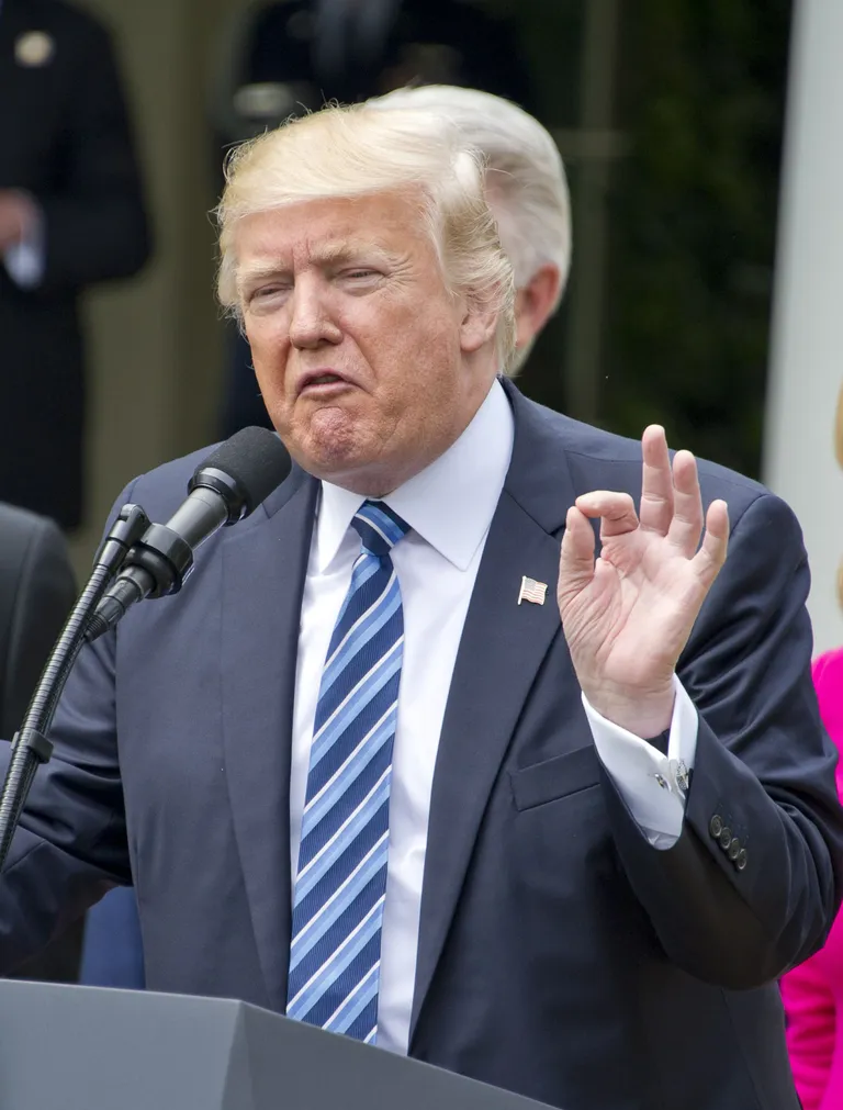 Donald Trump, USA president.
