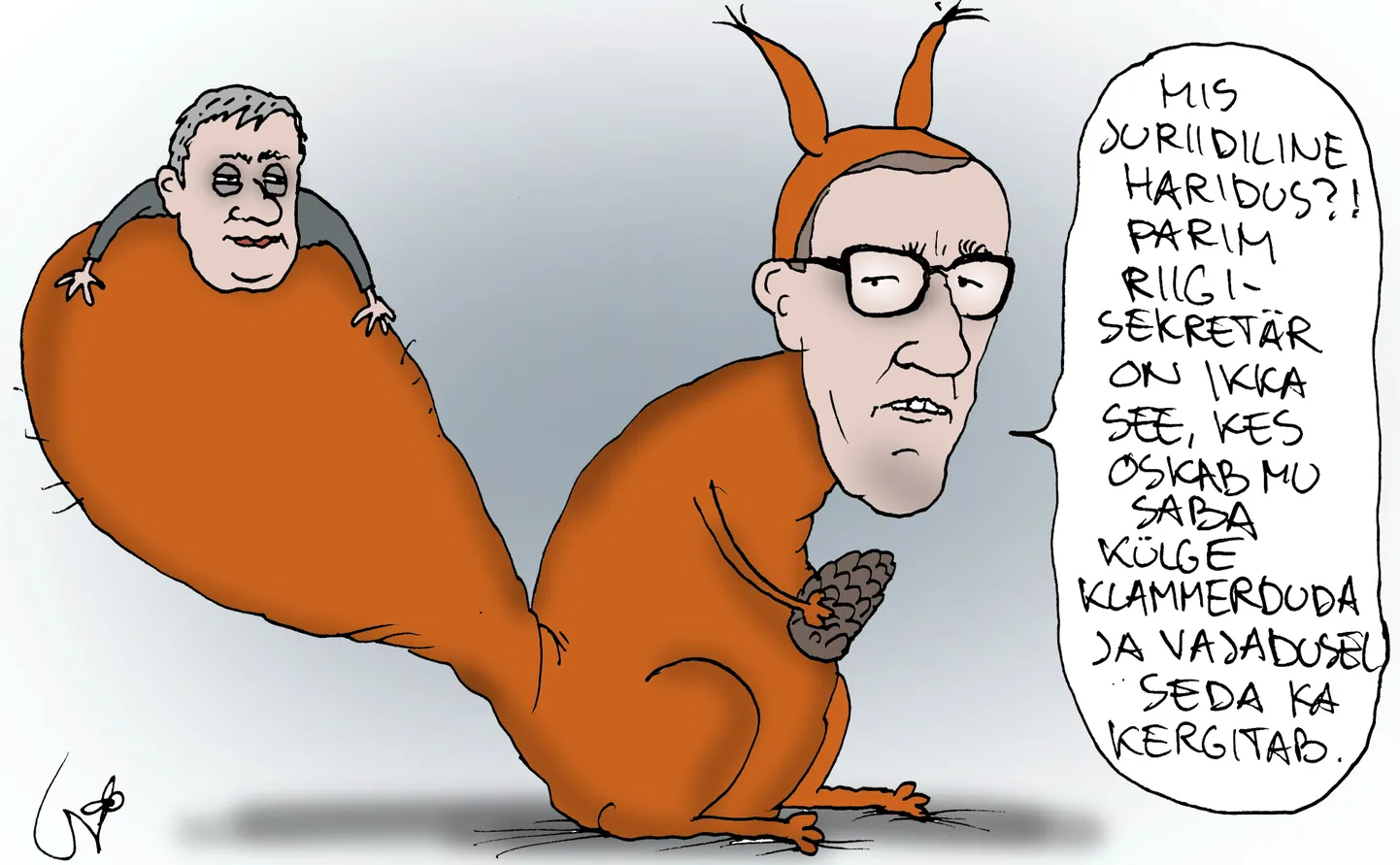 Urmas Nemvalts joonistab.