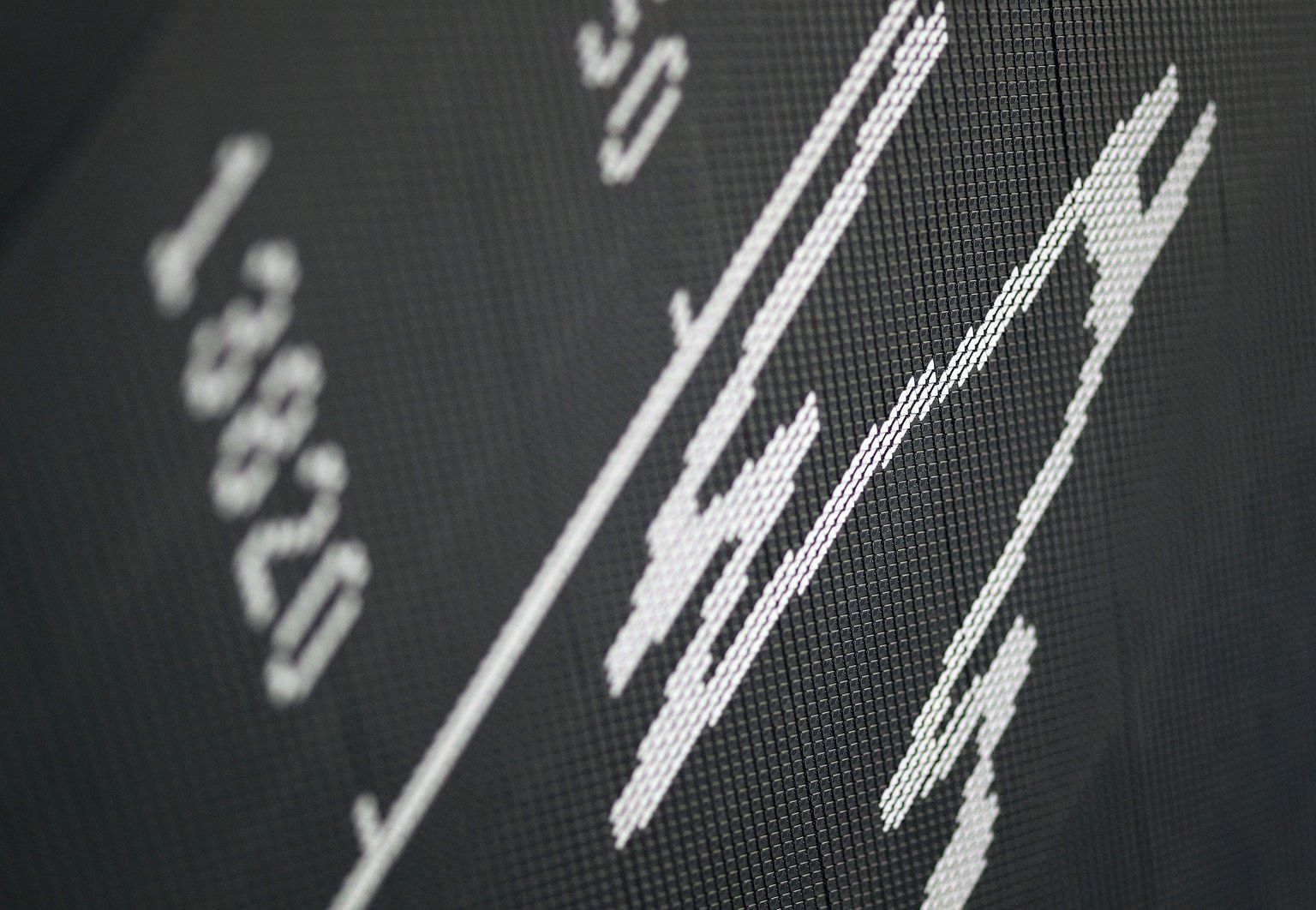 Ekraan näitamas Saksa börsiindeksi DAX graafikut Frankfurti börsil