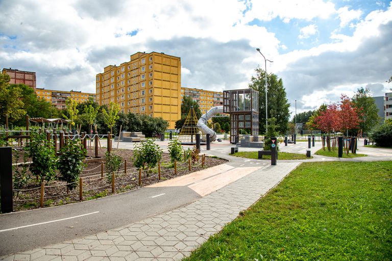 Детская площадка Аннелинна в Тарту.