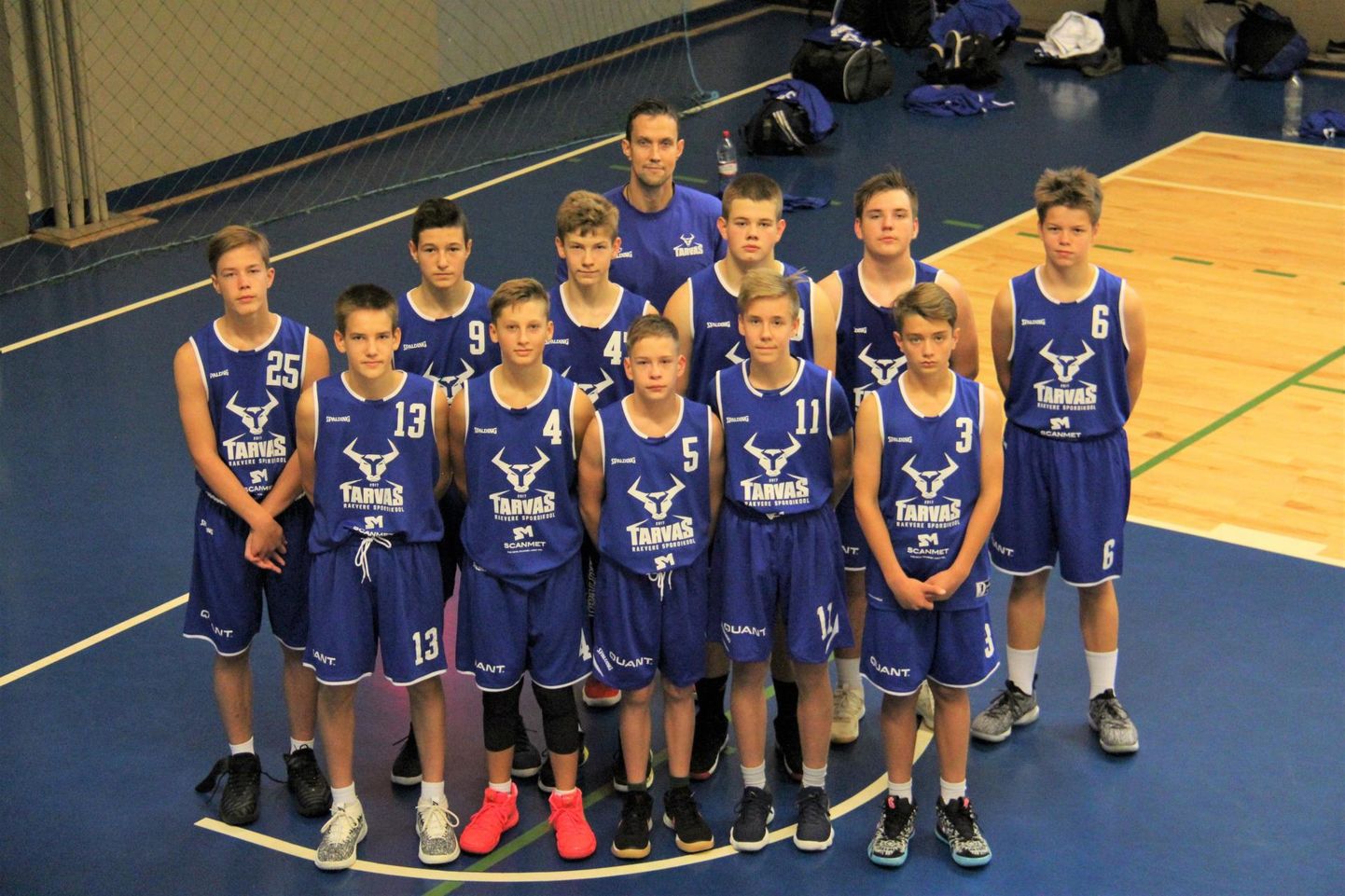 Rakvere SK / Tarvas U15 meeskond Balti poiste korvpalliliiga esimesel etapil Riias.