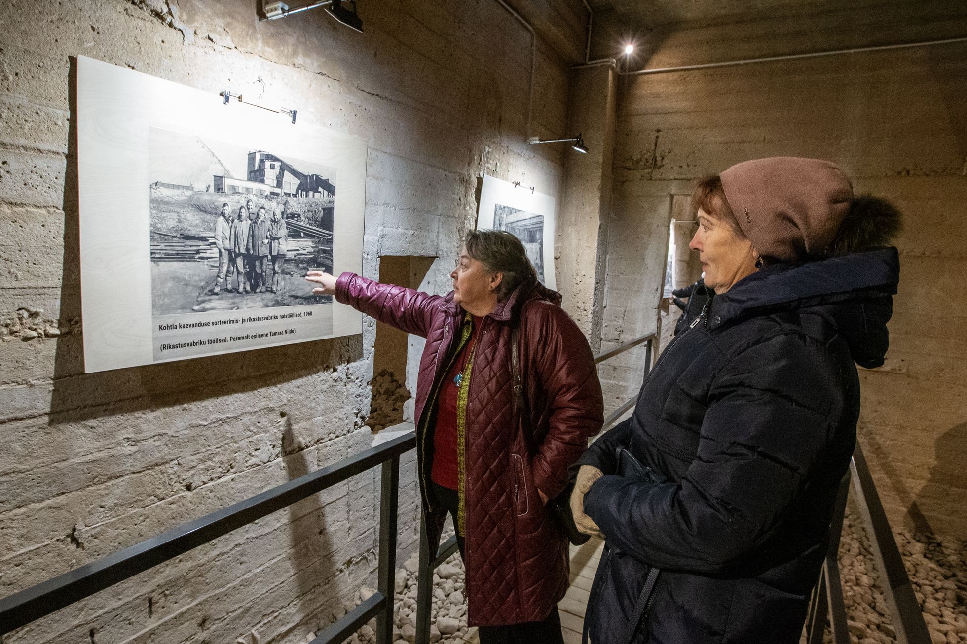 Новая постоянная выставка шахтного музея в сланцевых бункерах обогатительной фабрики дает обзор женского труда на шахтах.
