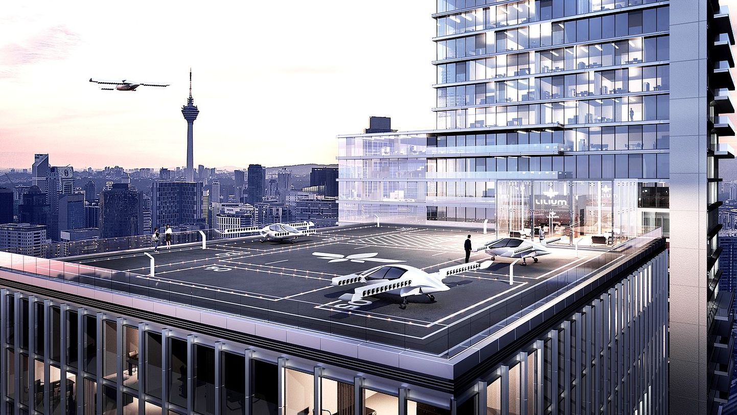 Saksamaa õhutaksode firma Liliumi eskiis oma tulevikuvisioonist.