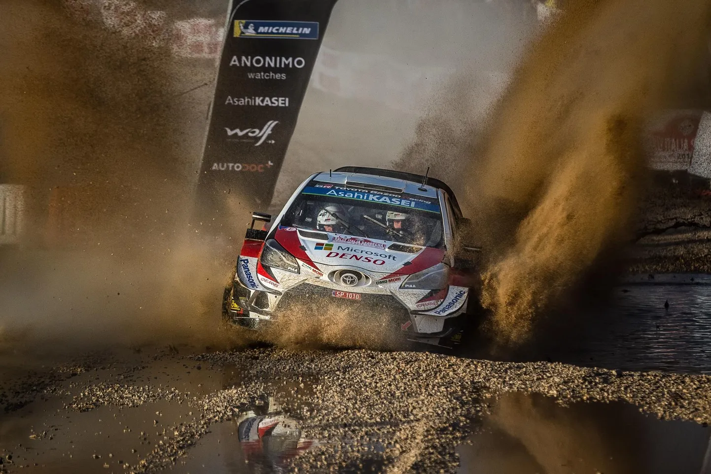 Ott Tänak ja Martin Järveoja mullusel Sardiinia MM-rallil.