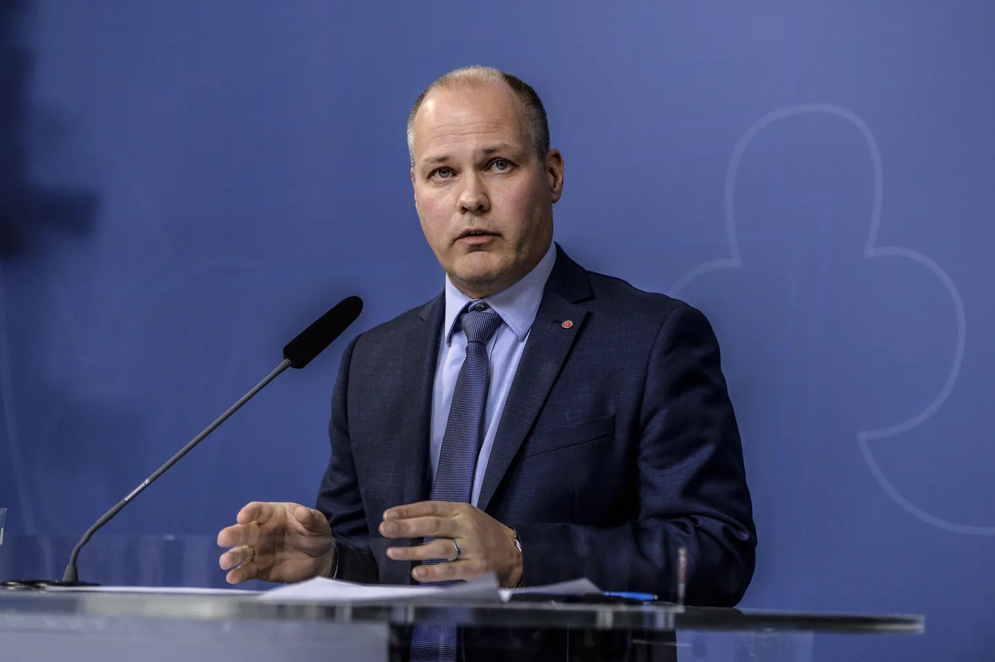 Rootsi justiitsminister Morgan Johansson Stockholmis 5. november 2015.