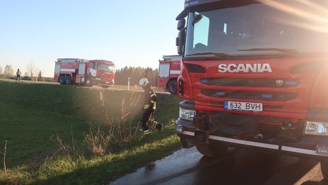 Võru vallas süttis suitsusaun