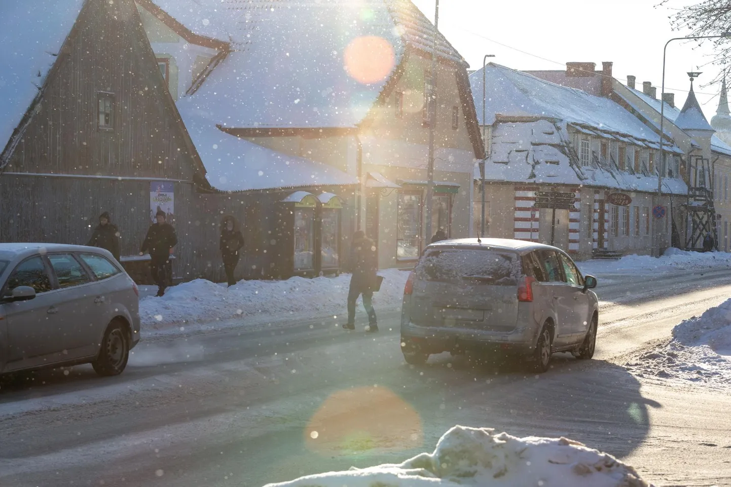 Viljandi kesklinn talvel