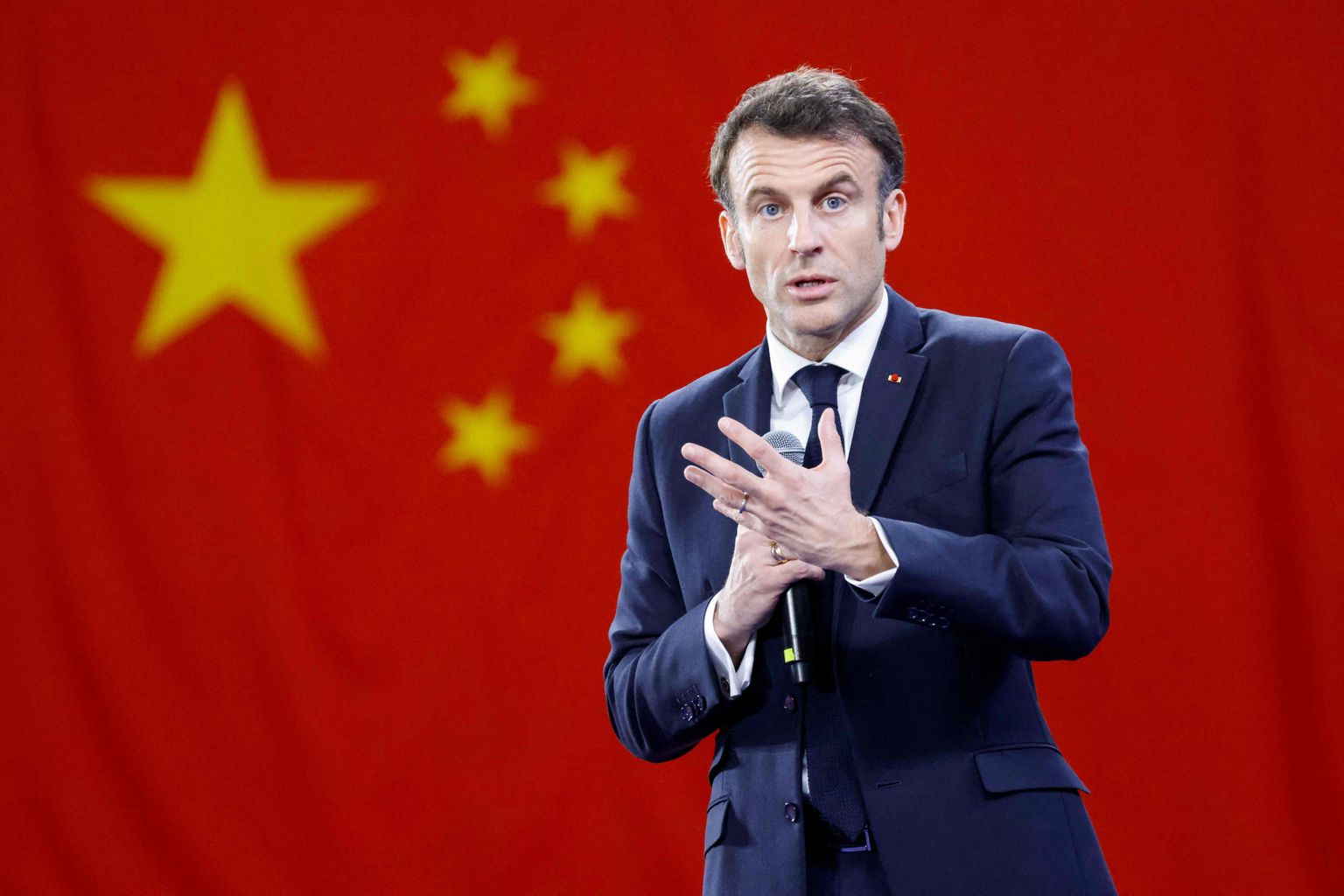 Prantsusmaa president Emmanuel Macron visiidil Hiinas 7. aprillil 2023
