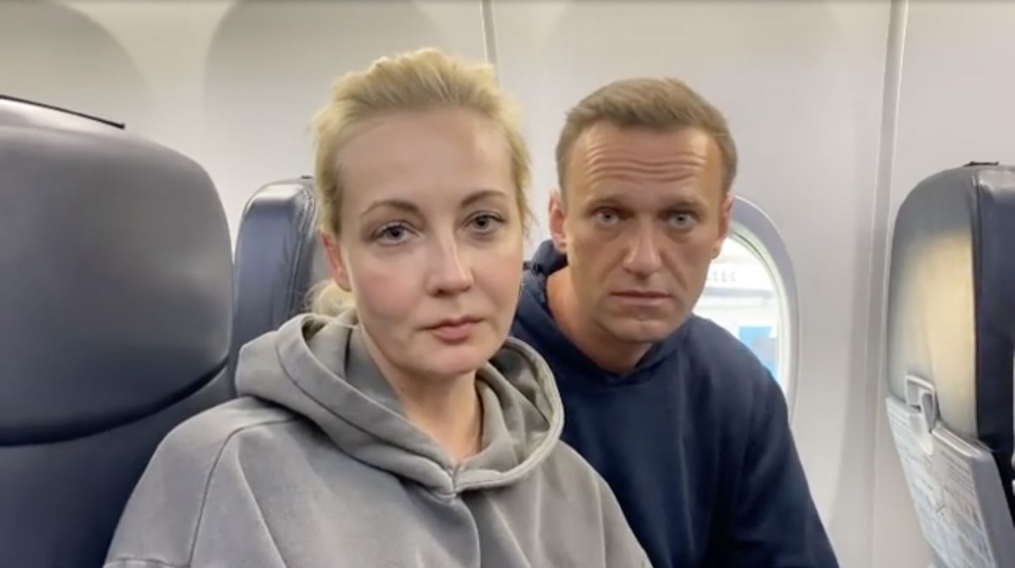 Юлия и Алексей Навальные.