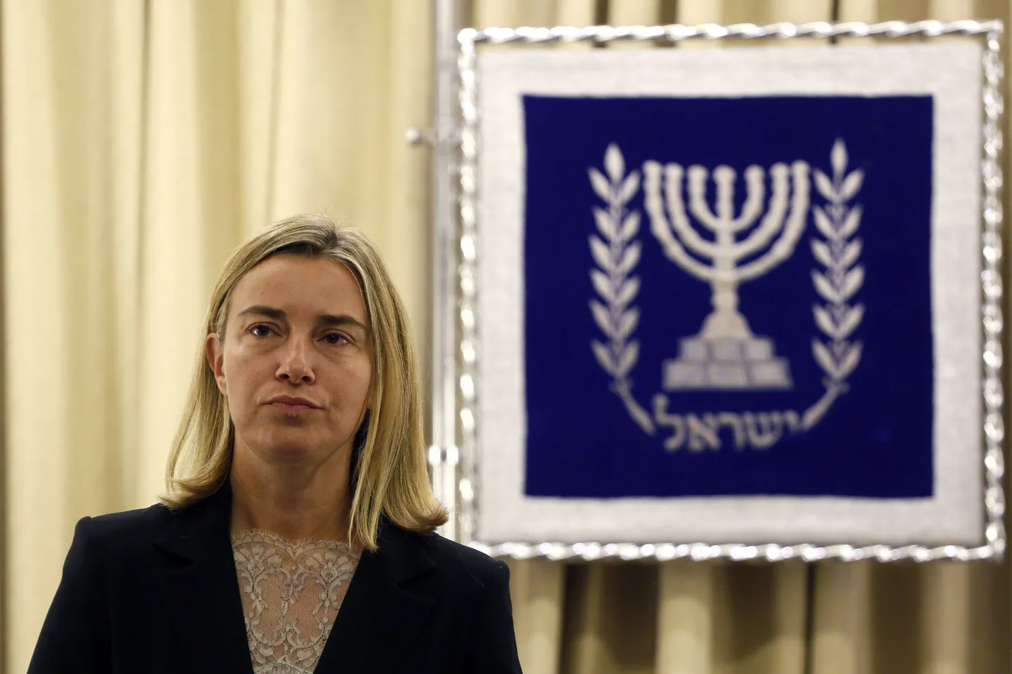 Itaalia välisminister Federica Mogherini  Iisraelis.