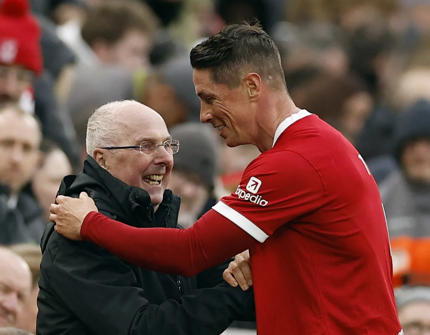 Sven-Göran Eriksson ja Fernando Torres.
