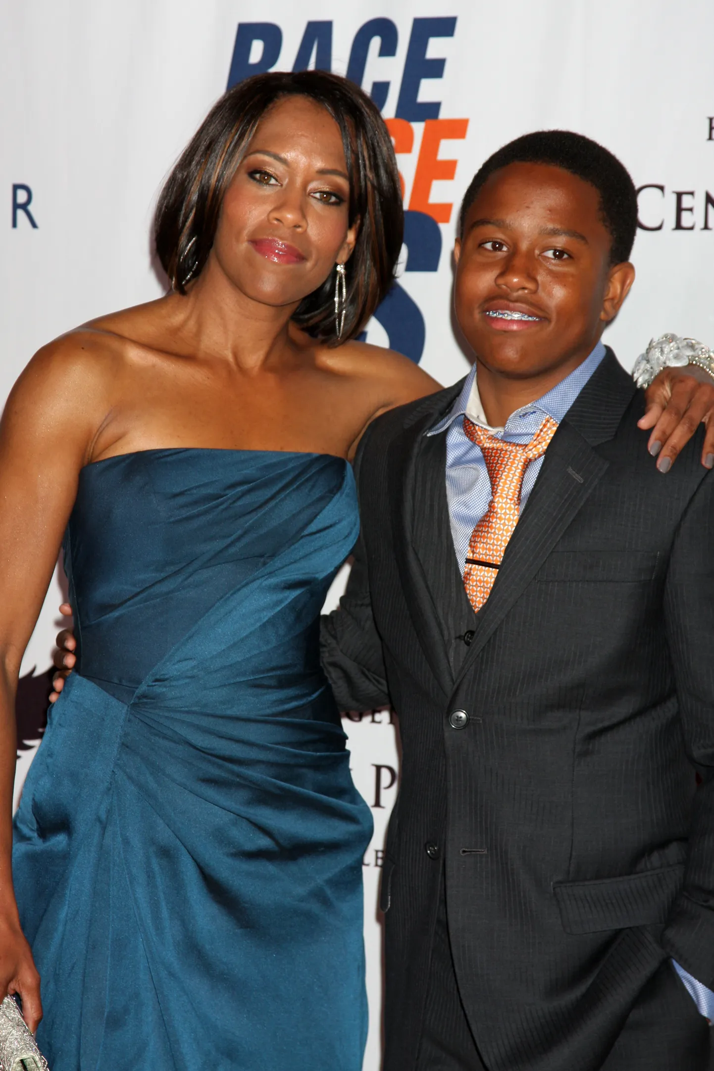 USA näitleja Regina King koos oma poja Ianiga 2011. aastal.