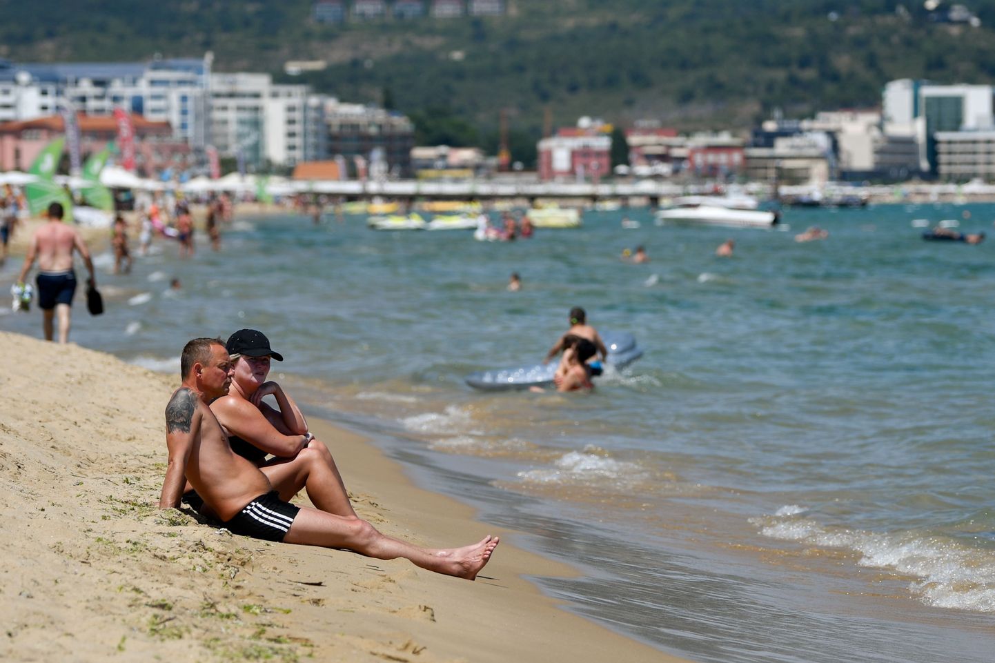 Bulgaaria tuntud Musta mere päikeserannik Sunny Beach.