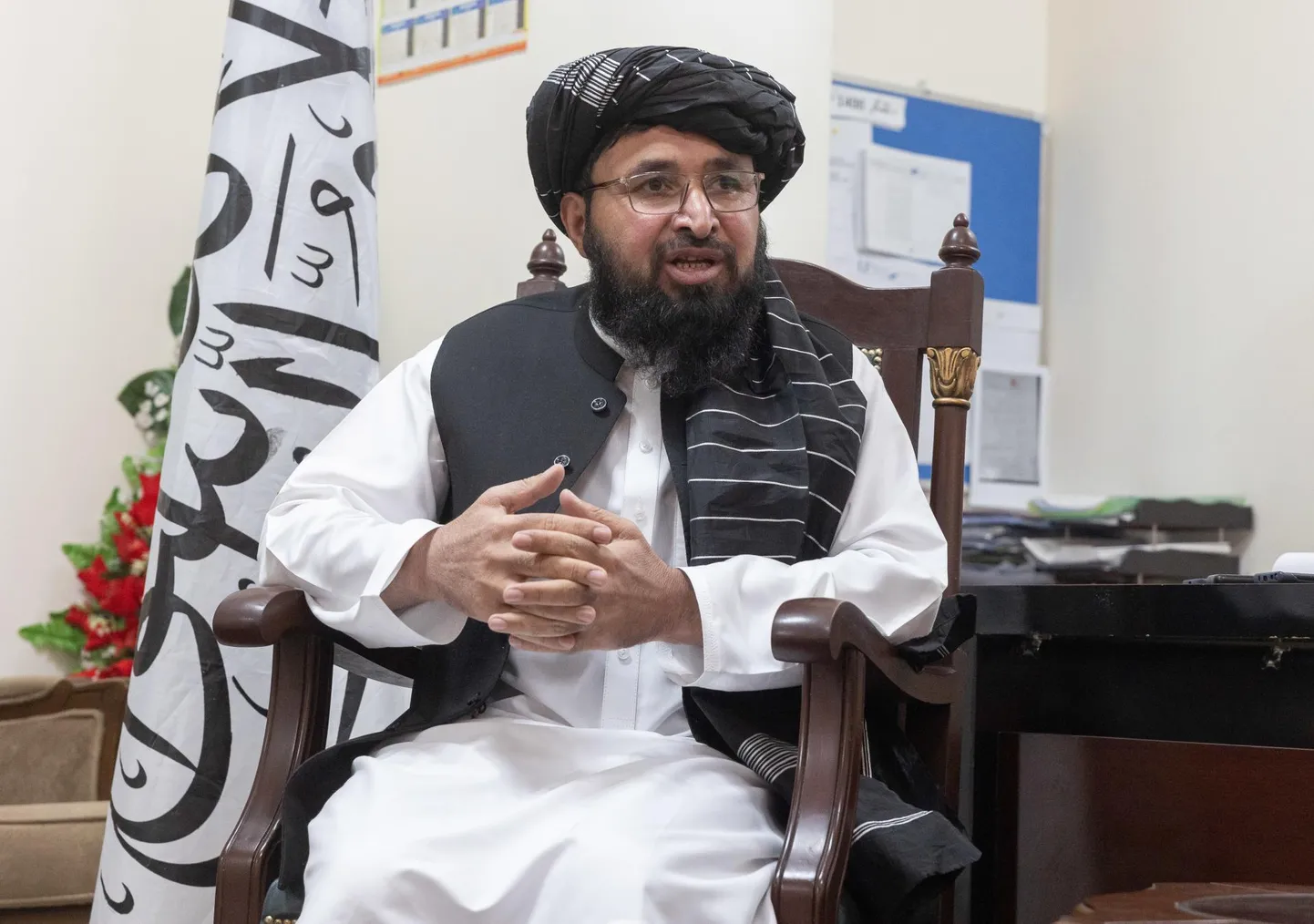 Bilal Karimi joined the Taliban when he was just 17 and officially works at the Ministry of Information and Culture.