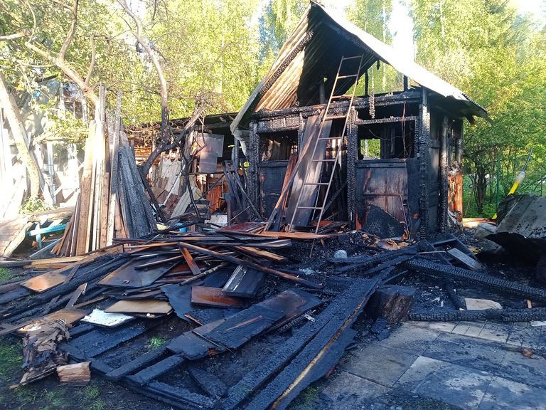 Вечером 27 мая сгорела баня на нарвской улице Туле.