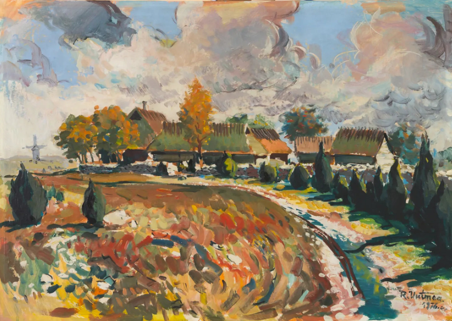 Richard Uutmaa õlimaal «Saaremaa maastik».