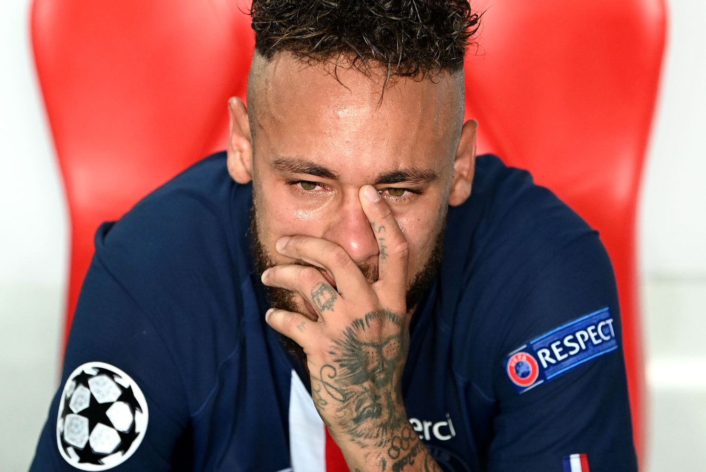 Neymar pärast Meistrite liiga kaotust Müncheni Bayernile.