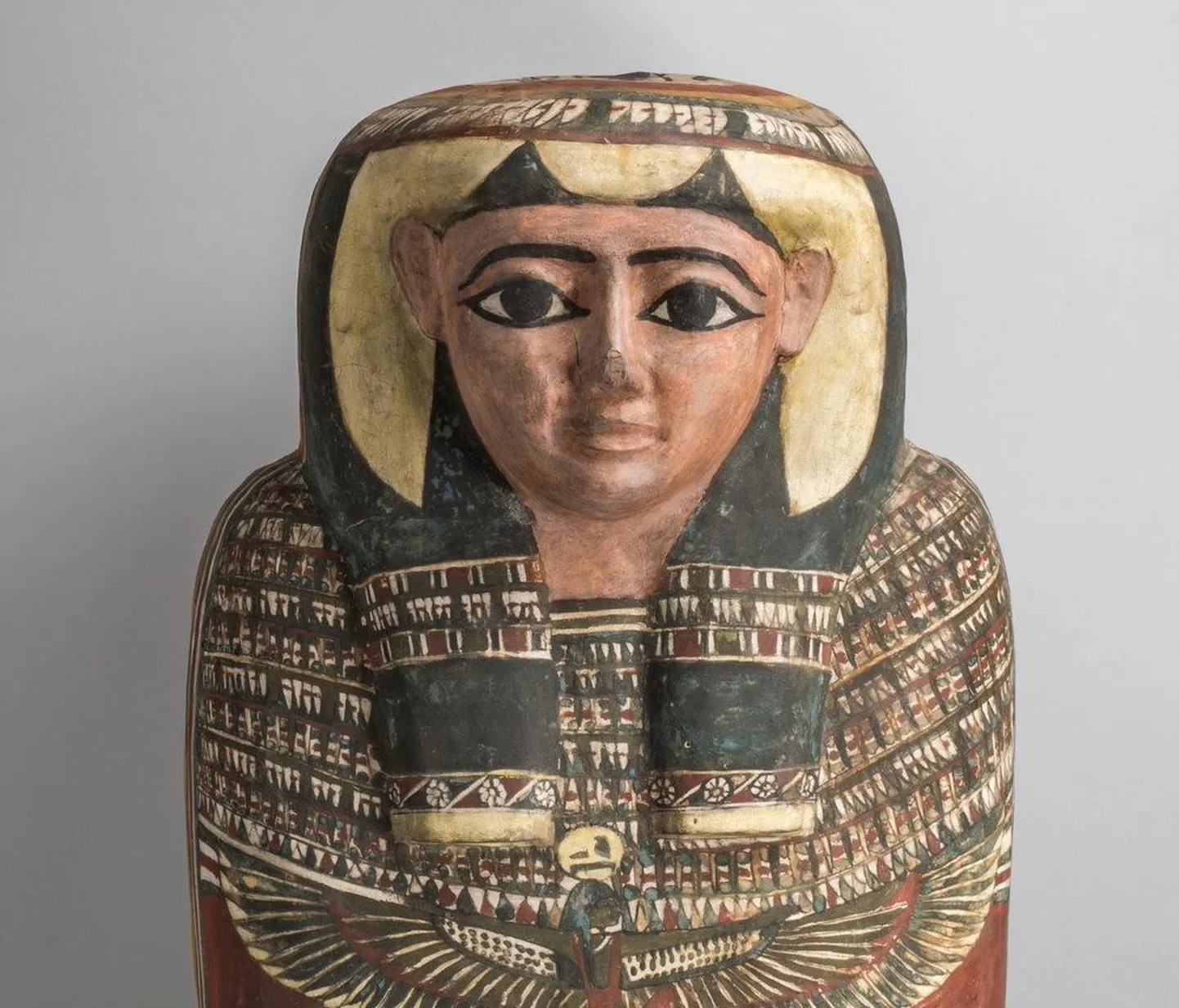 Khonsuirdise sarkofaag. Detail. Hilis-Egiptuse periood (722–332 eKr) Egiptus.