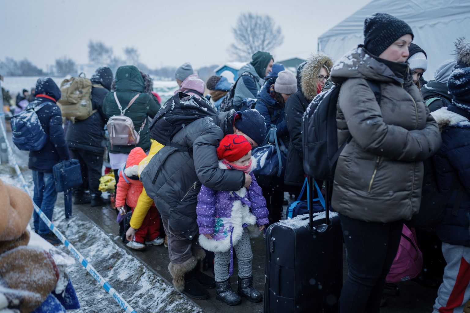 Украинские беженцы в Польше в марте 2022 года.