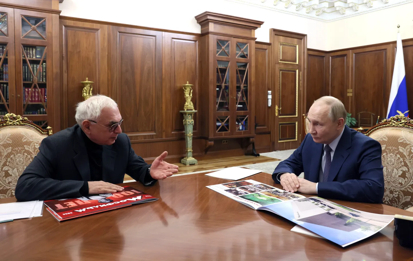Mosfilmi direktor Karen Šahnazarov Kremlis kohtumisel Vladimir Putiniga.