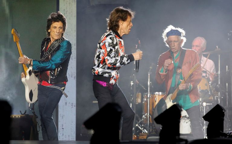 Rollingud Mick Jagger, Keith Richards, Ron Wood ja Charlie Watts esinemas 26. juunil 2018 Marseille's
