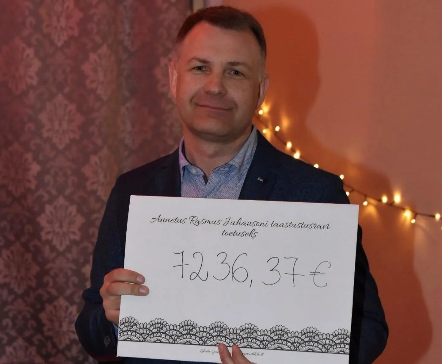 Lihula koolinoored andsid Rasmuse isale neljapäeval üle tšeki.